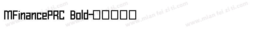 MFinancePRC Bold字体转换